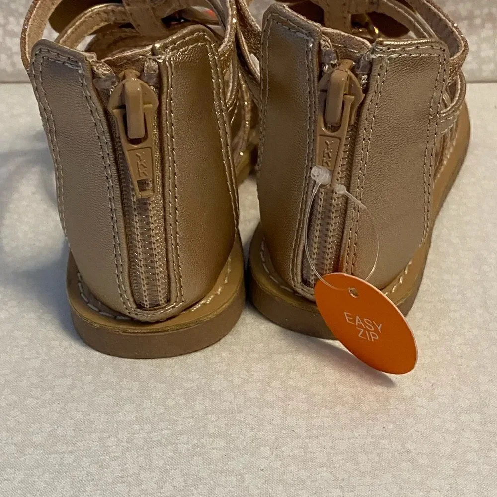 Jumping Beans Girls Enchanted Bow Gladiator Sandals - Rose Gold